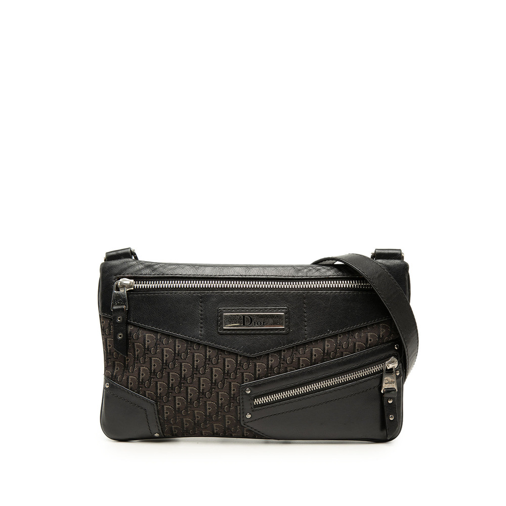 Pre-Loved Dior Diorissimo Trotter Canvas Street Chic Shoulder Bag
